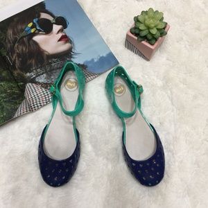 Mel by Melissa Blue and Green Sandals